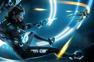 Overwatch, Tracer (Overwatch), Crossover, Tron