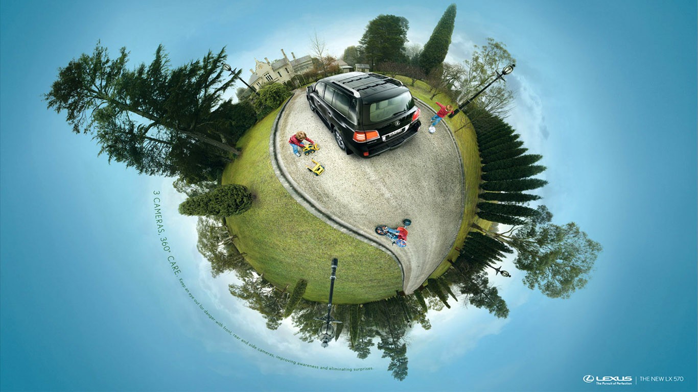 artwork, Panoramic sphere Wallpaper
