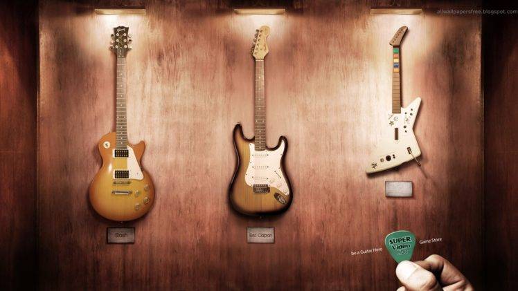 artwork, Guitar HD Wallpaper Desktop Background