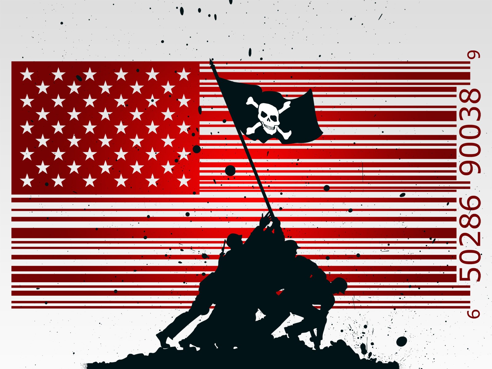 soldier, Flag, Artwork Wallpaper