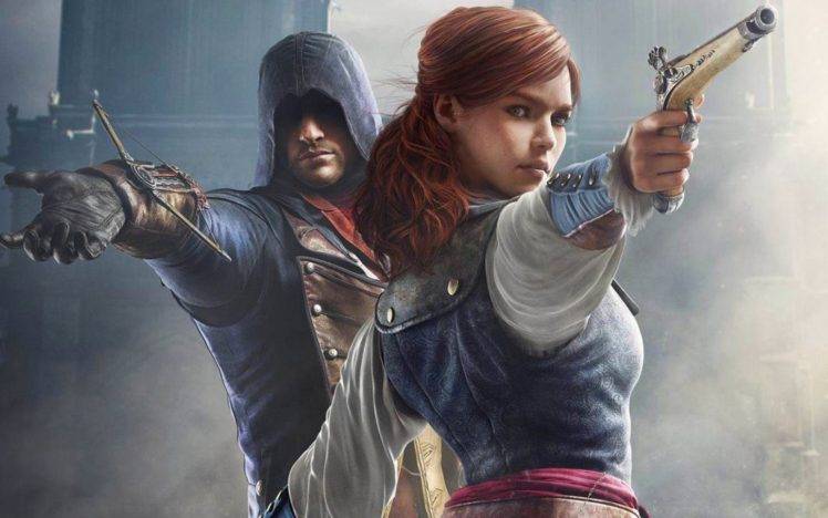 Assassins Creed: Unity, Arno Dorian, Elise (Assassins Creed: Unity) HD Wallpaper Desktop Background