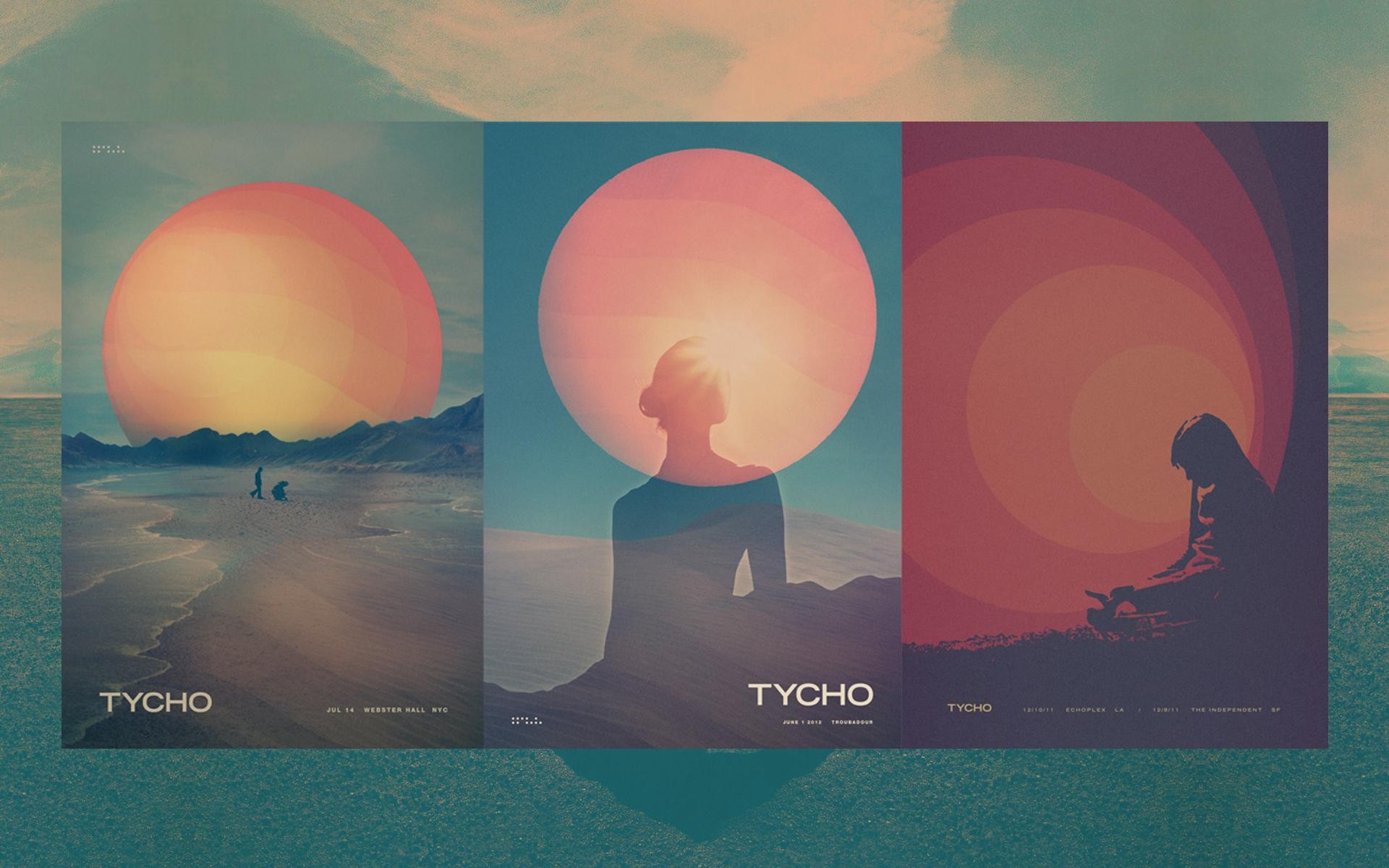 Tycho, Artwork, Scott Hansen, Graphic design, Sun, Colorful Wallpaper