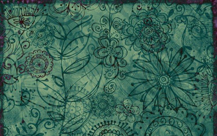 pattern, Artwork, Flowers HD Wallpaper Desktop Background