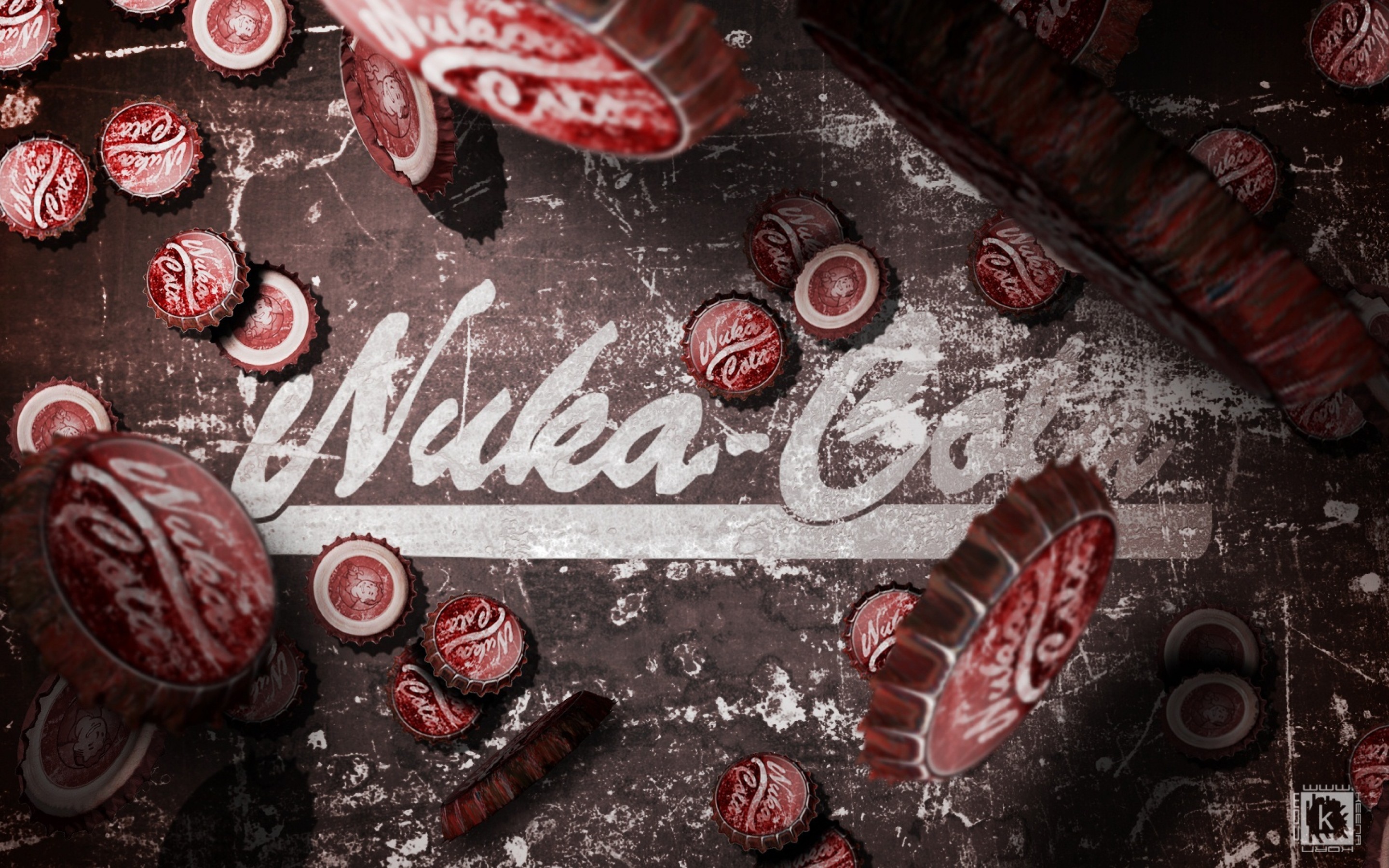 Fallout, Nuka Cola, Bottlecaps Wallpaper