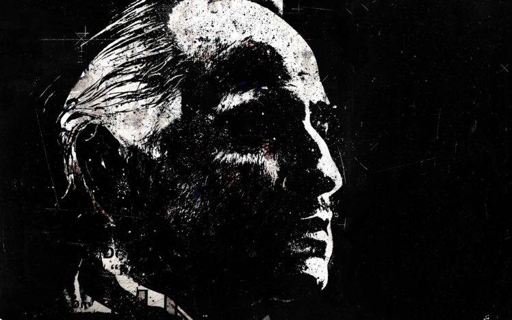 The Godfather, Alex Cherry, Paint splatter, Artwork HD Wallpaper Desktop Background