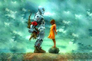 artwork, Robot, Love