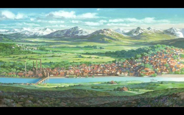 animation, Artwork, Howls Moving Castle, Studio Ghibli, Hayao Miyazaki HD Wallpaper Desktop Background