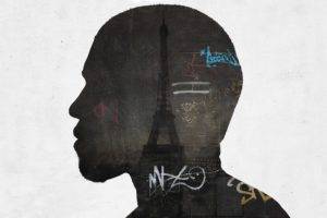 Alex Cherry, Kanye West, Graffiti, Eiffel Tower, Profile, Artwork