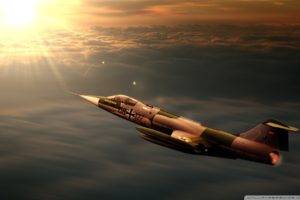 warplanes, Artwork, Lockheed F 104 Starfighter, Luftwaffe
