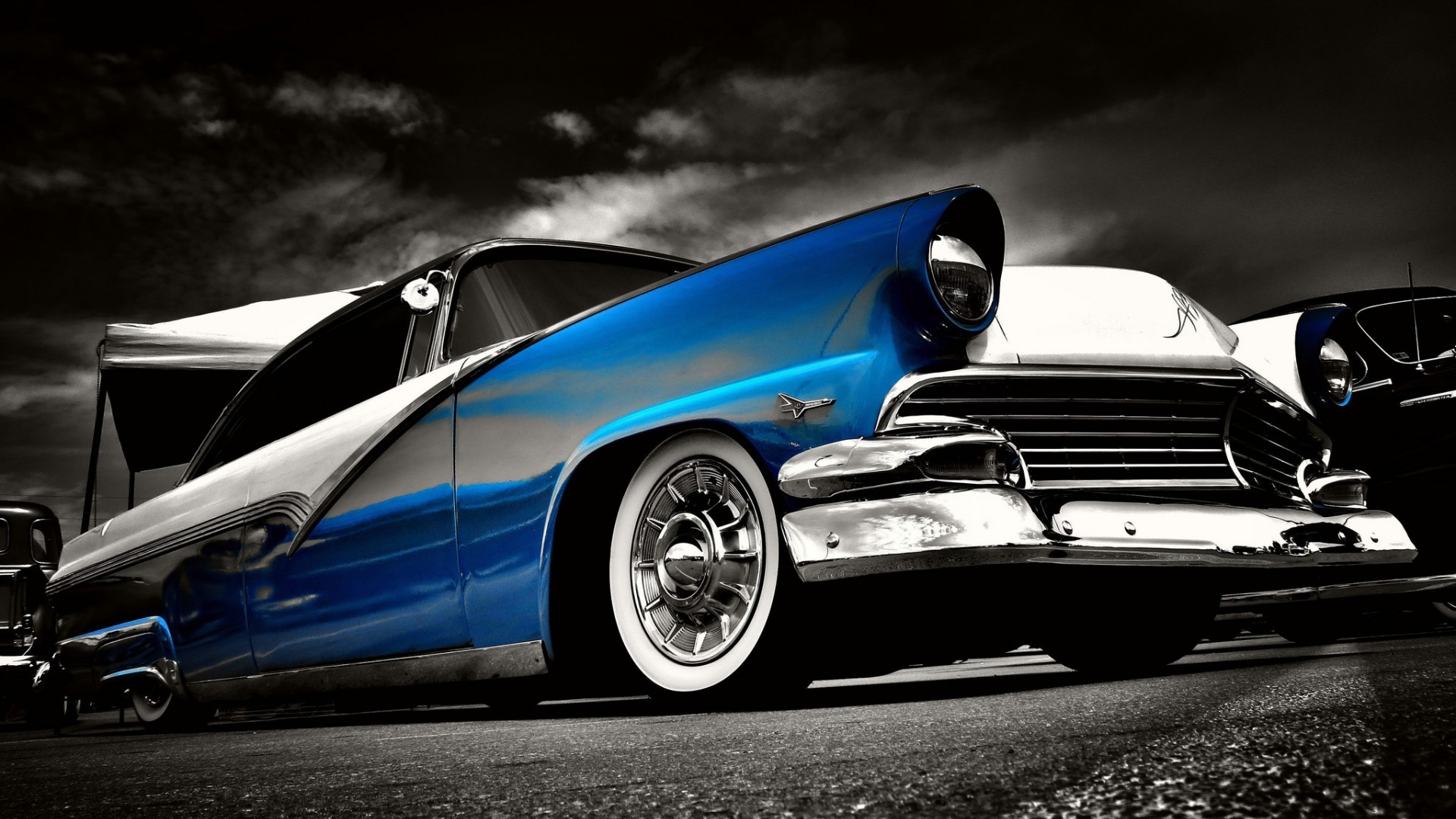 car, Old car, Hot Rod, Ford Customline Wallpaper