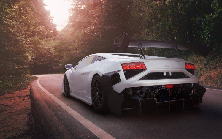 Lamborghini, Car, Road, Sunlight HD Wallpaper Desktop Background