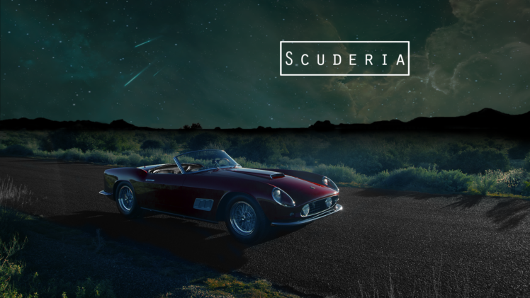 Ferrari, Night, Sky HD Wallpaper Desktop Background