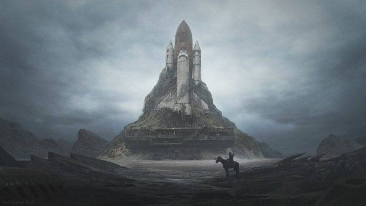 horseman, Apocalyptic, Spaceship HD Wallpaper Desktop Background