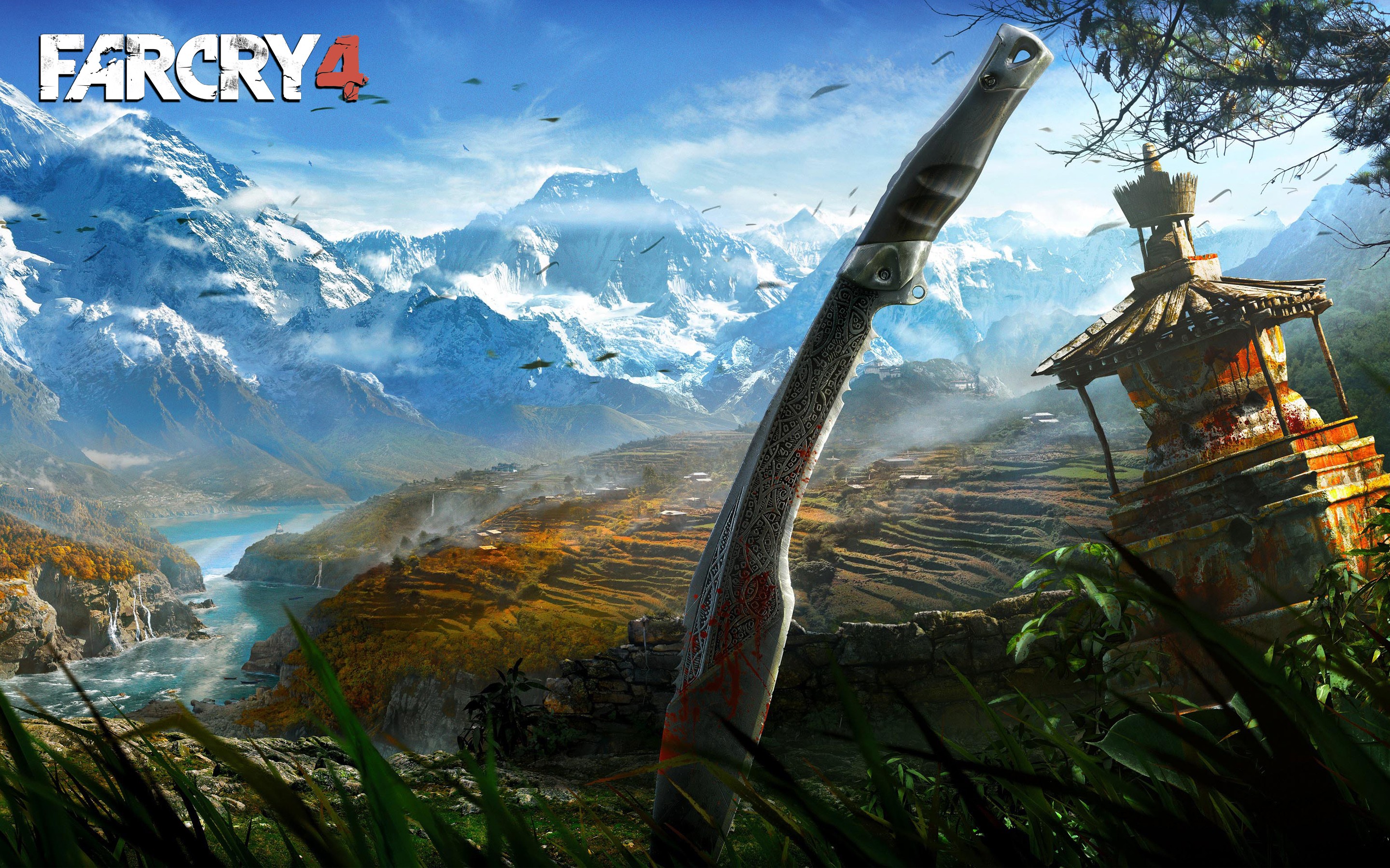 Far Cry 4, Video games, Knife, Landscape, Himalayas Wallpaper