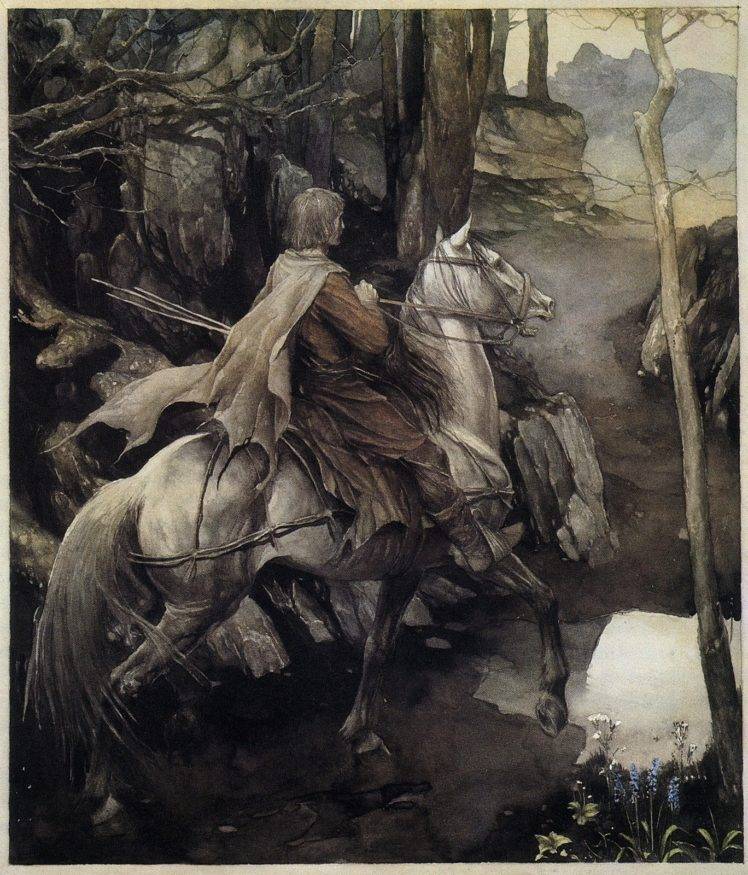 medieval, Horseman, The Mabinogion, Alan Lee HD Wallpaper Desktop Background