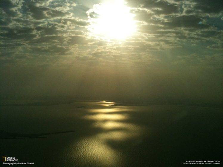 National Geographic, Sunlight, Clouds, Dubai, Aerial view HD Wallpaper Desktop Background