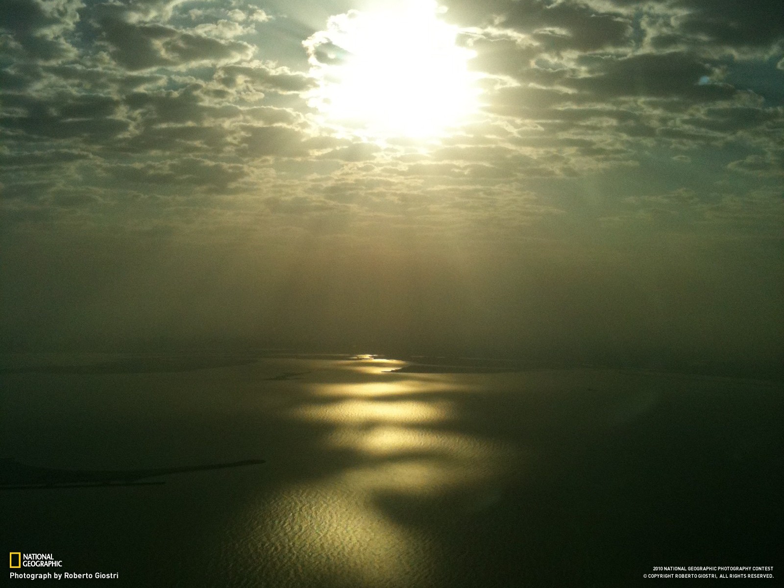 National Geographic, Sunlight, Clouds, Dubai, Aerial view Wallpaper