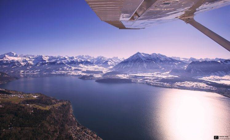 mountains, Aircraft, Landscape HD Wallpaper Desktop Background