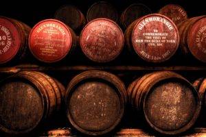 interiors, Cellars, Brown, Whisky, Scotland, Barrels, Glenmorangie, Wood