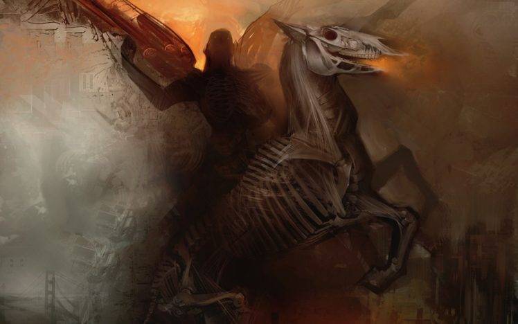 warrior, Horse HD Wallpaper Desktop Background
