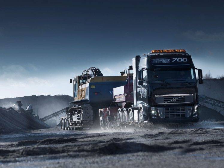 trucks, Construction vehicles, Volvo HD Wallpaper Desktop Background