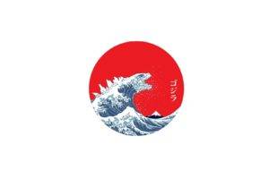 Japan, The Great Wave off Kanagawa, Waves, Minimalism
