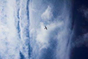 sky, Clouds, Airplane