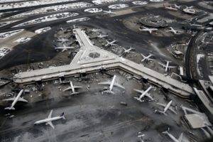 airport, Aircraft, Winter, Aerial view, Airplane, Newark airport
