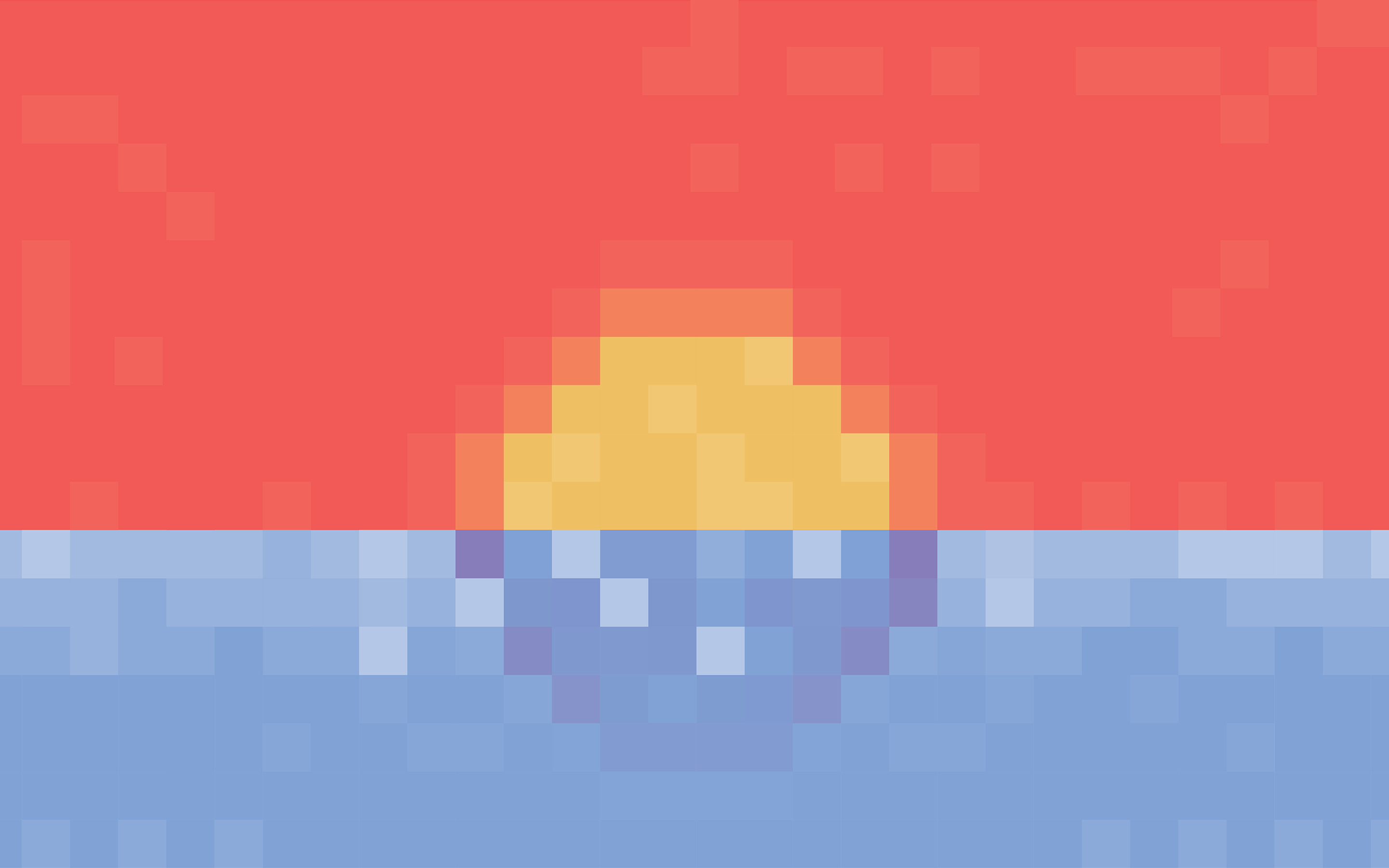 simple, Minimalism, Horizon, Sunset Wallpaper