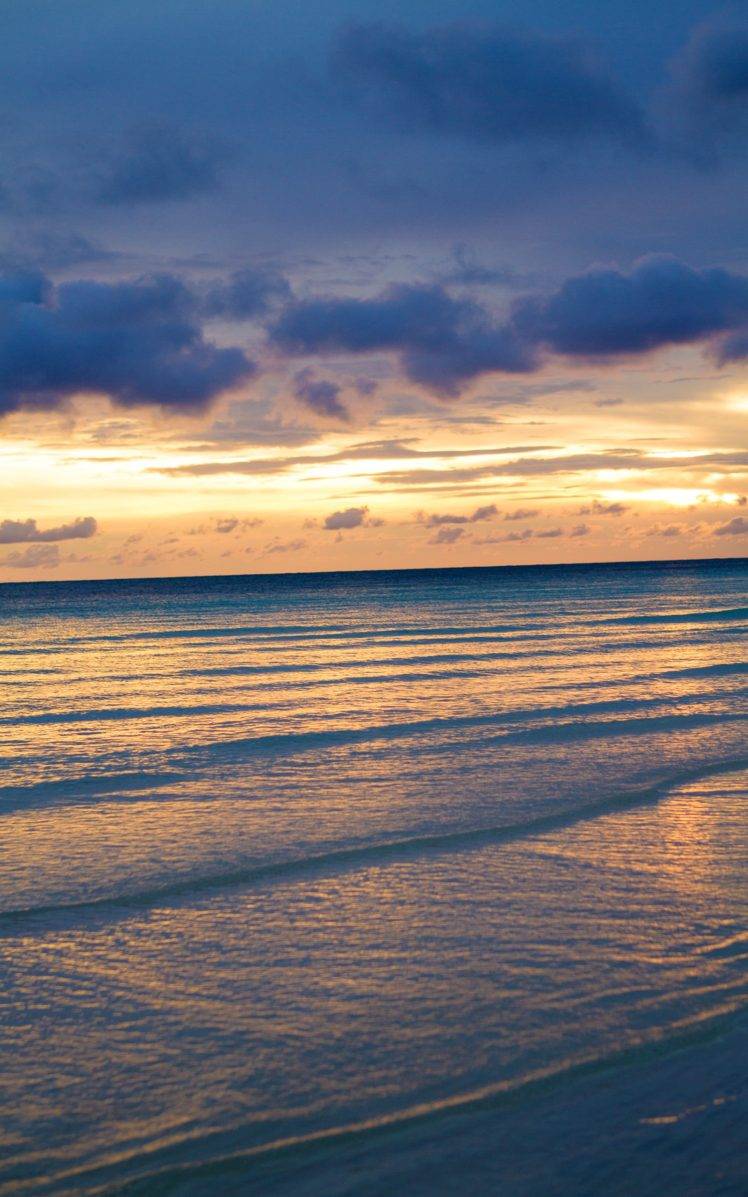 sea, Horizon, Clouds, Portrait display HD Wallpaper Desktop Background