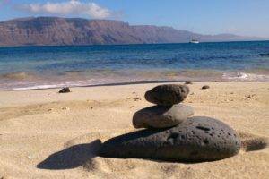 beach, Stones, Lanzarote