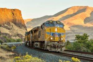 train, Vehicle, Railway, Cliff, Desert, Shadow, Hill, Diesel locomotives