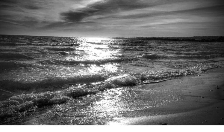 sea, Sunset, Beach HD Wallpaper Desktop Background