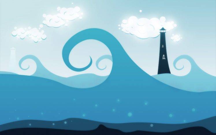 artwork, Lighthouse, Sea HD Wallpaper Desktop Background