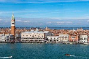 Venice, Italy, City, Cityscape, Architecture, Tower, Sea