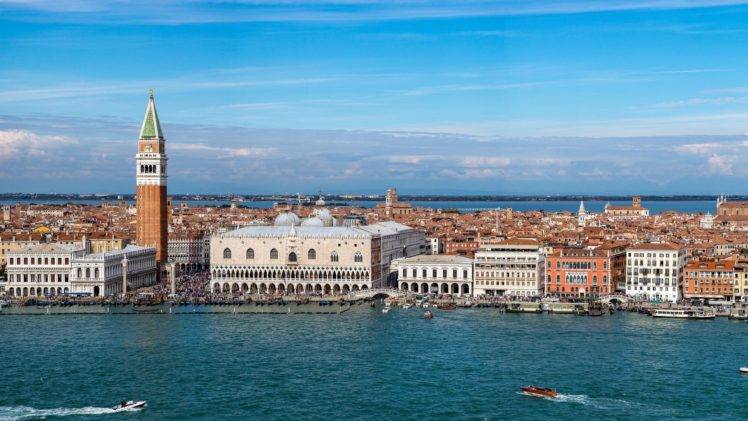 Venice, Italy, City, Cityscape, Architecture, Tower, Sea HD Wallpaper Desktop Background