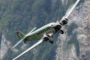 aircraft, Vehicle, Flying, Wings, Junkers Ju 52 3m