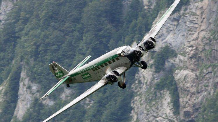 aircraft, Vehicle, Flying, Wings, Junkers Ju 52 3m HD Wallpaper Desktop Background