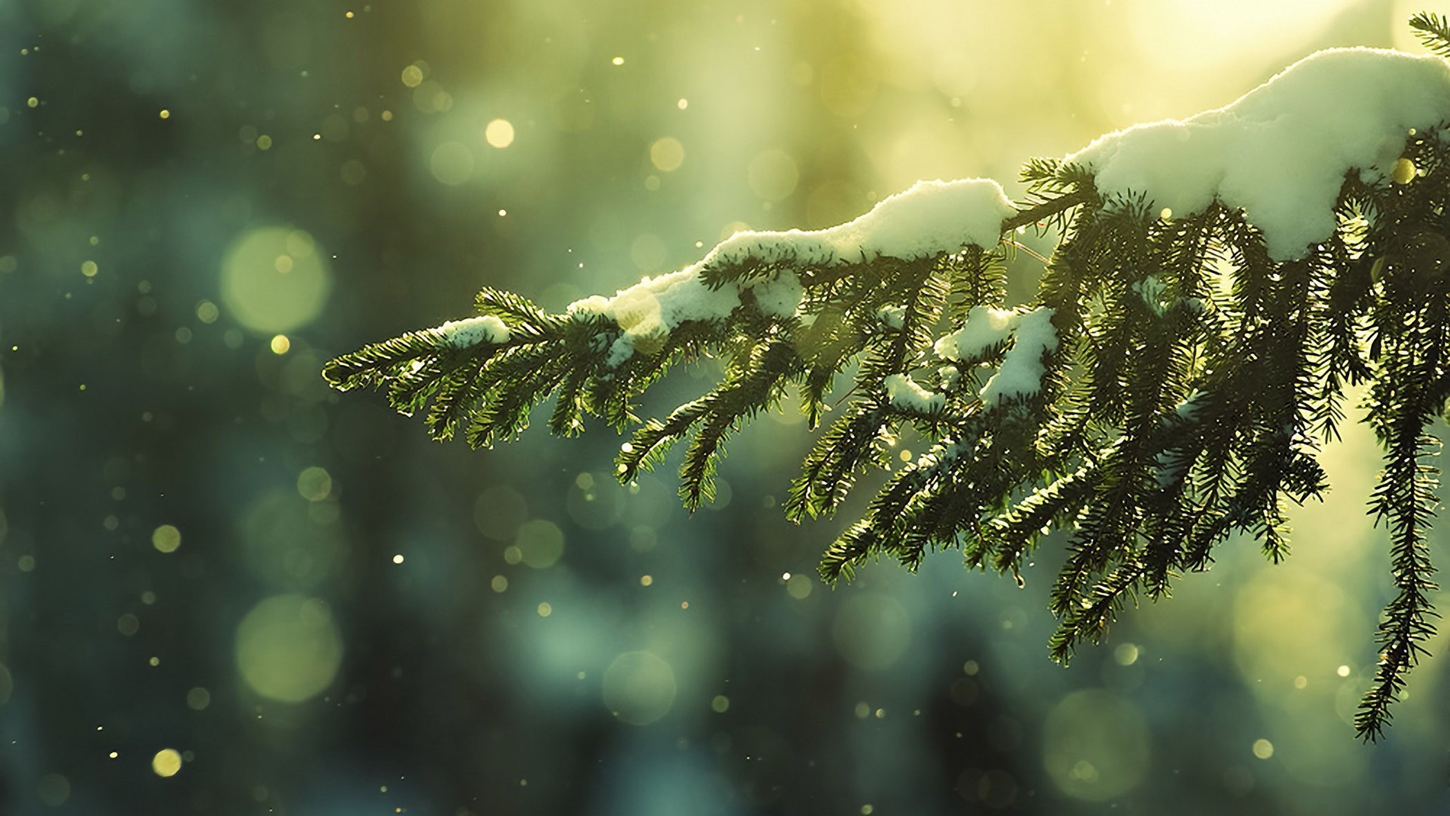 winter, Trees, Branch, Snowy peak, Snow Wallpaper