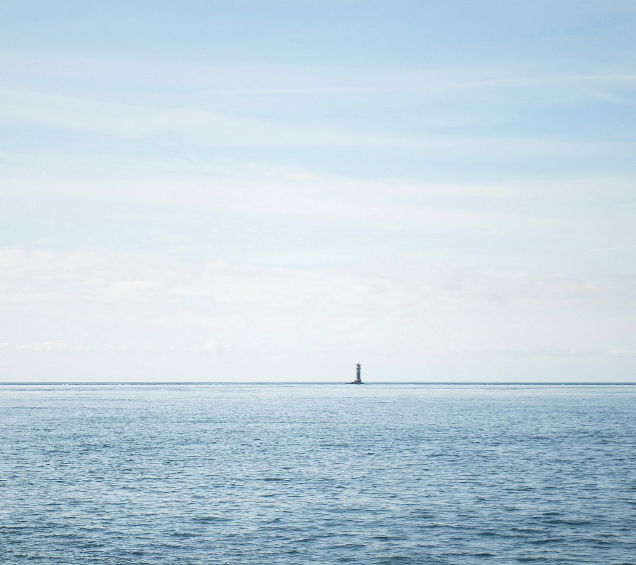 lighthouse, Minimalism, Sea Wallpaper