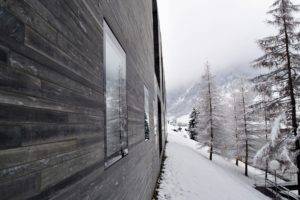 cabin, Snow, Winter