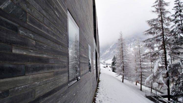 cabin, Snow, Winter HD Wallpaper Desktop Background