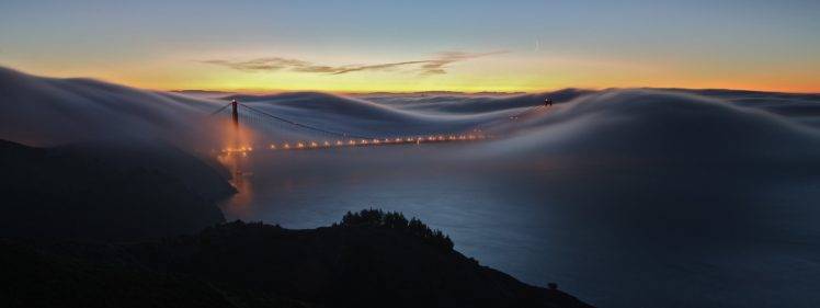 San Francisco, Golden Gate Bridge, Mist, Clouds, Bay HD Wallpaper Desktop Background