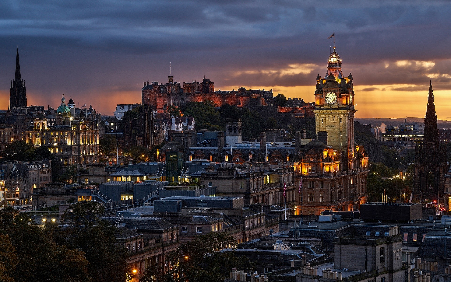 Edinburgh, Scotland, City, Architecture, Gothic ...