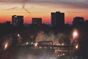 city, Sunset, Industrial, Bohren and der Club of Gore