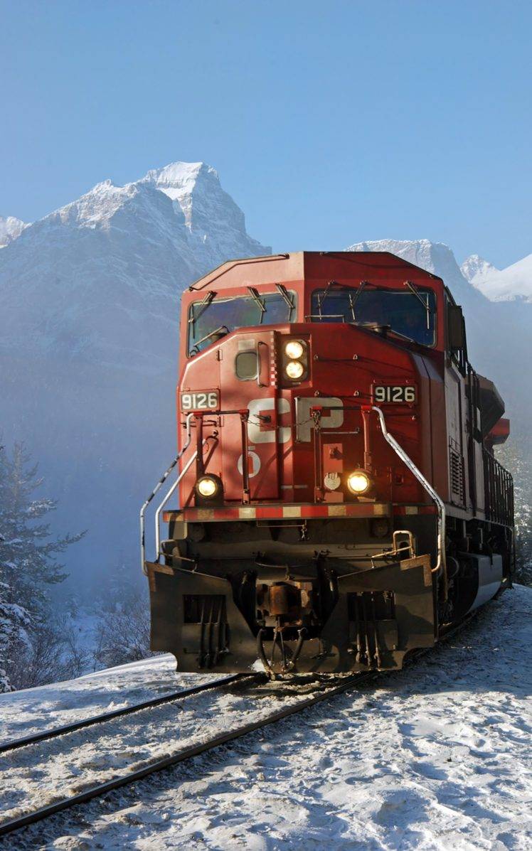 diesel locomotives, Freight train, Portrait display, Snow, Winter HD Wallpaper Desktop Background