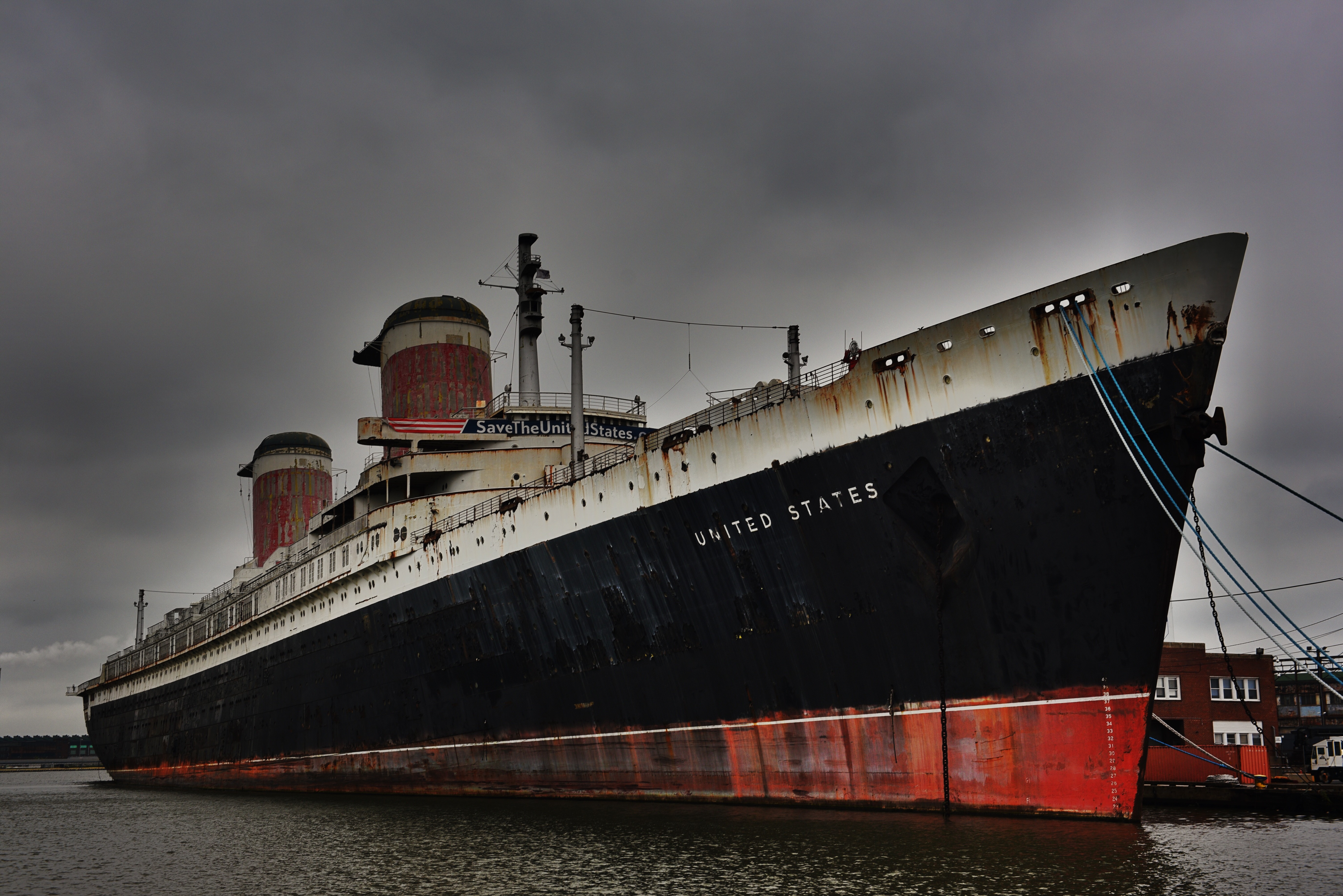 ship, Sea, Shipwreck, Dock, USA, Philadelphia, Ropes, Chains, Cruise ship, HDR, Rust Wallpaper