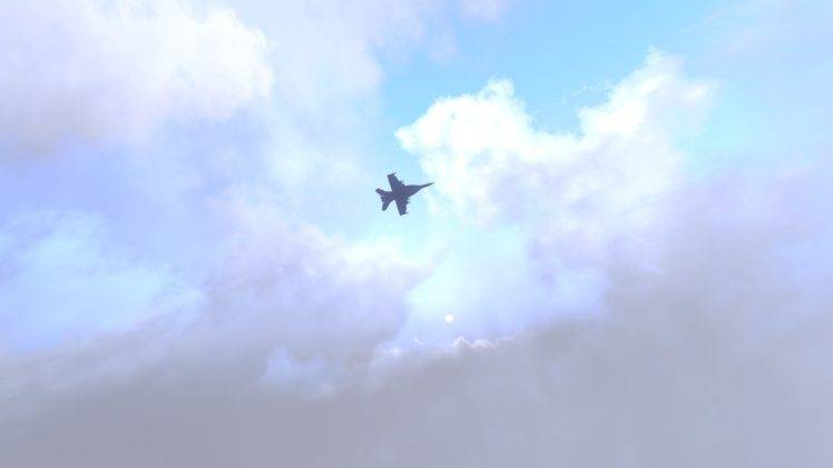FA 18 Hornet, Arma 3, Jet fighter, Sky HD Wallpaper Desktop Background