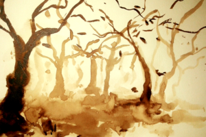 painting, Forest, Watercolor