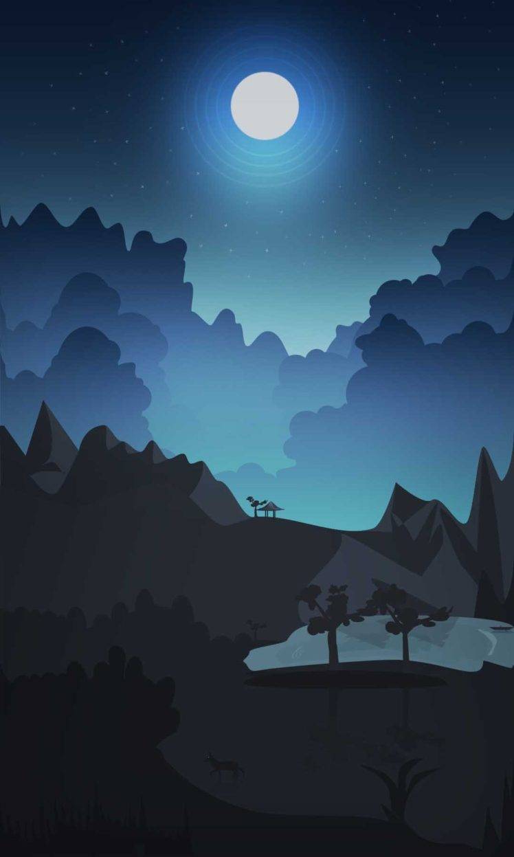 night, Summer, Wolf, Sky HD Wallpaper Desktop Background